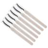 6 Silicone Mascara Brushes with Caps, White view 1