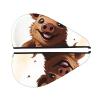 Jumping Boar Print Coral Velvet Hair Drying Towel Wrap with Button view 2