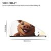 Jumping Boar Print Coral Velvet Hair Drying Towel Wrap with Button view 3