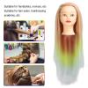 NSXAYIWE Mannequin Head with Hair, Orange-Yellow Gradient view 4