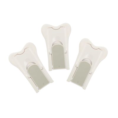 BESTonZON 3-Piece Adjustable Childproof Window and Door Locks, White