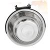 Hanging Stainless Steel Dog Bowl, Tip-Resistant, Model S, 1 Pc. view 4