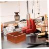 PRETYZOOM Brown Wooden Lipstick Organizer Box for Desk and Home view 2