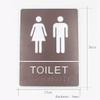 DubMag 3D Braille Toilet Wall Sign for Men and Women, Raised White Tactile Symbols, Standard, Man/Toilet view 2