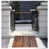 TILEZE Wooden Door Threshold Ramp for Mobility Scooters and Electric Wheelchairs, Brown, Non-Slip, 3.9/7/7.8/9.8 in view 1