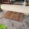 TILEZE Wooden Door Threshold Ramp for Mobility Scooters and Electric Wheelchairs, Brown, Non-Slip, 3.9/7/7.8/9.8 in view 2