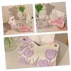 2-Piece PU Leather Tissue Box Covers with Tulip Pattern view 2