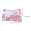 2-Piece PU Leather Tissue Box Covers with Tulip Pattern view 4