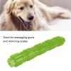 MISNODE Rubber Bone-Shaped Dog Toy, Tooth Cleaning, Chew Toy, Interactive, Durable (S, 7 x 6 cm, Green) view 2
