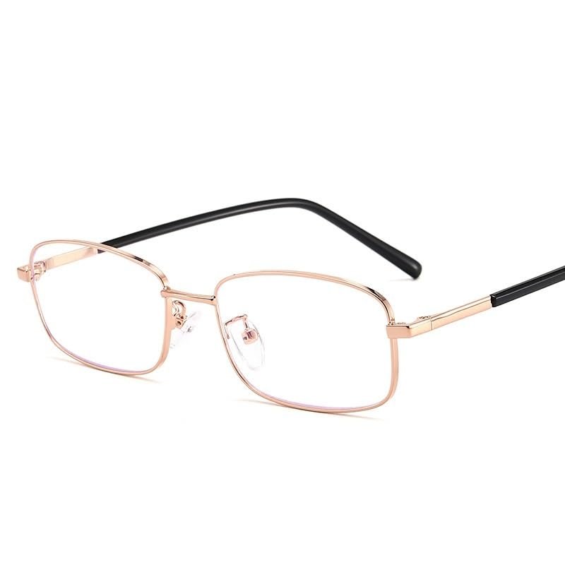 PARWANA Stylish Blue-Light-Blocking Computer Reading Glasses for Women and Men, Rose, +1.00