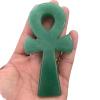 KatLin Natural Donglin Jade Crystal, Symbolic Point of the Egyptian Goddess of the Cross, Healing Reiki Ornament (Size: 70 mm) view 2