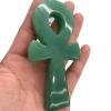 KatLin Natural Donglin Jade Crystal, Symbolic Point of the Egyptian Goddess of the Cross, Healing Reiki Ornament (Size: 70 mm) view 3