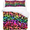 3-Piece Queen Tencel Duvet Cover Set, Rainbow Watercolor Design view 2