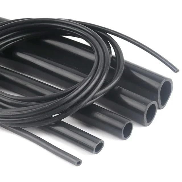 1/3/5 m Black Silicone Aquarium Air Pump Hose, 1–23 mm ID