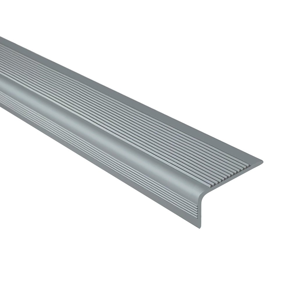 Non-Slip Stair Tread, L-Shaped Stair Edge Protector, Gray