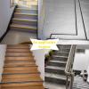 Non-Slip Stair Tread, L-Shaped Stair Edge Protector, Gray view 4