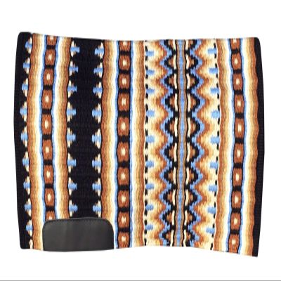 EQUIGEAR Western Show Horse Saddle Blanket, New Zealand Wool, Handmade, Sensor Flex (Adjustable), WI01 (34 x 33)