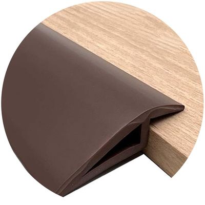 IkErna PVC Self-Adhesive Floor Transition Strip, Floor Edge Protector, 10/15 mm, D/H 10 mm
