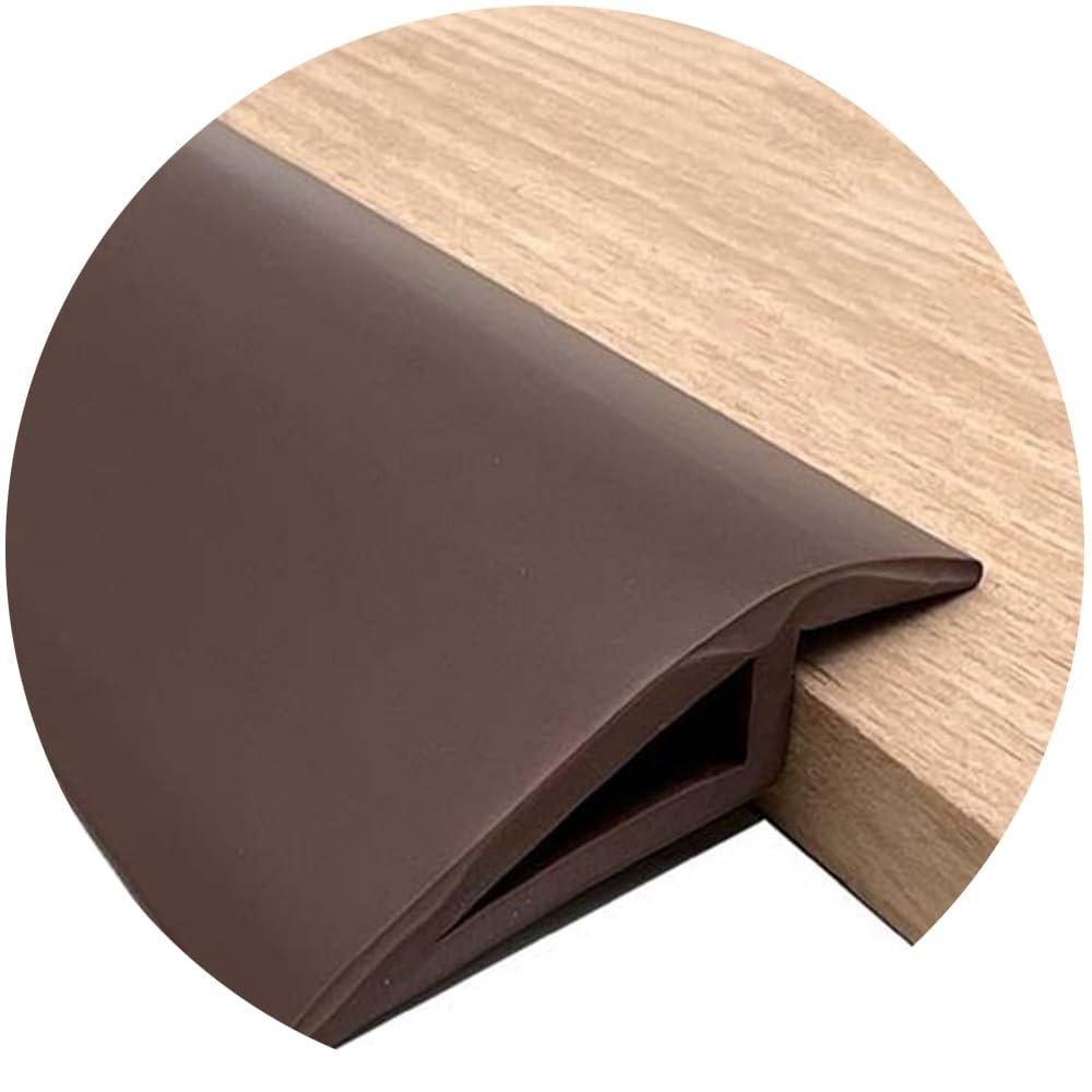IkErna PVC Self-Adhesive Floor Transition Strip, Floor Edge Protector, 10/15 mm, D/H 10 mm