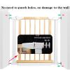 FLYIFE Pet Playpen and Safety Gate, Pressure-Mounted Pet Barrier, Automatic Closing, Safety Fence for Children, Stair Gate, 90° Two-Way Opening/Stay-Open Door for Children and Toddlers view 3