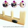 ArinkO Expandable Wooden Baby Gate, Secure Self-Locking Pet Playpen for Stairs, Adjustable Width 76–83 cm view 4