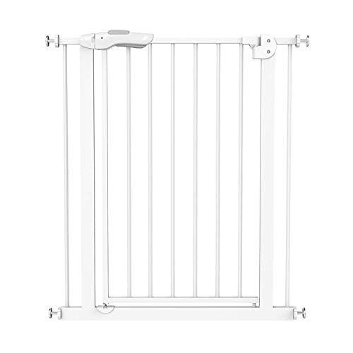 ArinkO Adjustable Baby Safety Gate: Walk-Through, Auto-Close, Pressure-Mounted, Double-Locking, Freestanding Stairway/212220 cm