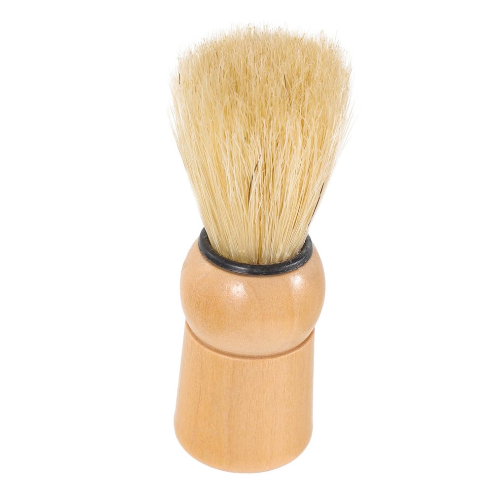 Wooden Beard Brush with Bristles for Shaving and Grooming