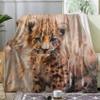 Soft Tiger Fleece Blanket, 150 x 200 cm, Cute Animal Design view 1