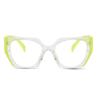 AOOLIA Cat-Eye Reading Glasses, Large Fashionable Blue-Light-Filtering Glasses, Acetate Frames for Women (Green, 3-Pack) view 2