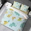 JGGXHM Cute Giraffe, Elephant & Fox Bedding Set, Green, 200 x 200 cm view 4