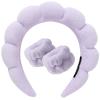 DRESHOW Spa Headband and Wristband Set for Face Washing, Makeup and Skincare view 1