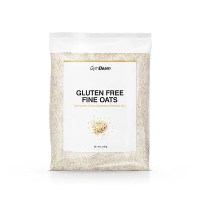GymBeam Gluten-Free Oats, Finely Milled, High-Quality, Rich in Complex Carbs and Fiber, Protein Source, 500 g
