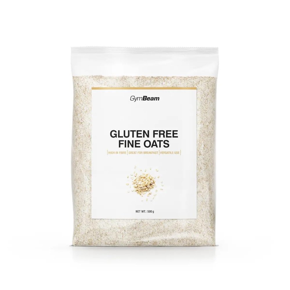 GymBeam Gluten-Free Oats, Finely Milled, High-Quality, Rich in Complex Carbs and Fiber, Protein Source, 500 g