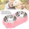 JOROBURO Stainless Steel Double Bowls for Small Dogs and Cats view 3