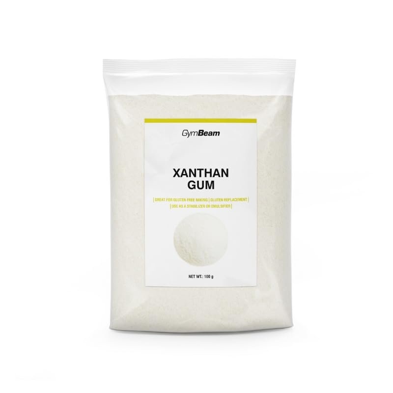 GymBeam Xanthan Gum Powder – Flavorless Thickener and Stabilizer, Gluten Substitute for Vegans and Vegetarians, 100 g
