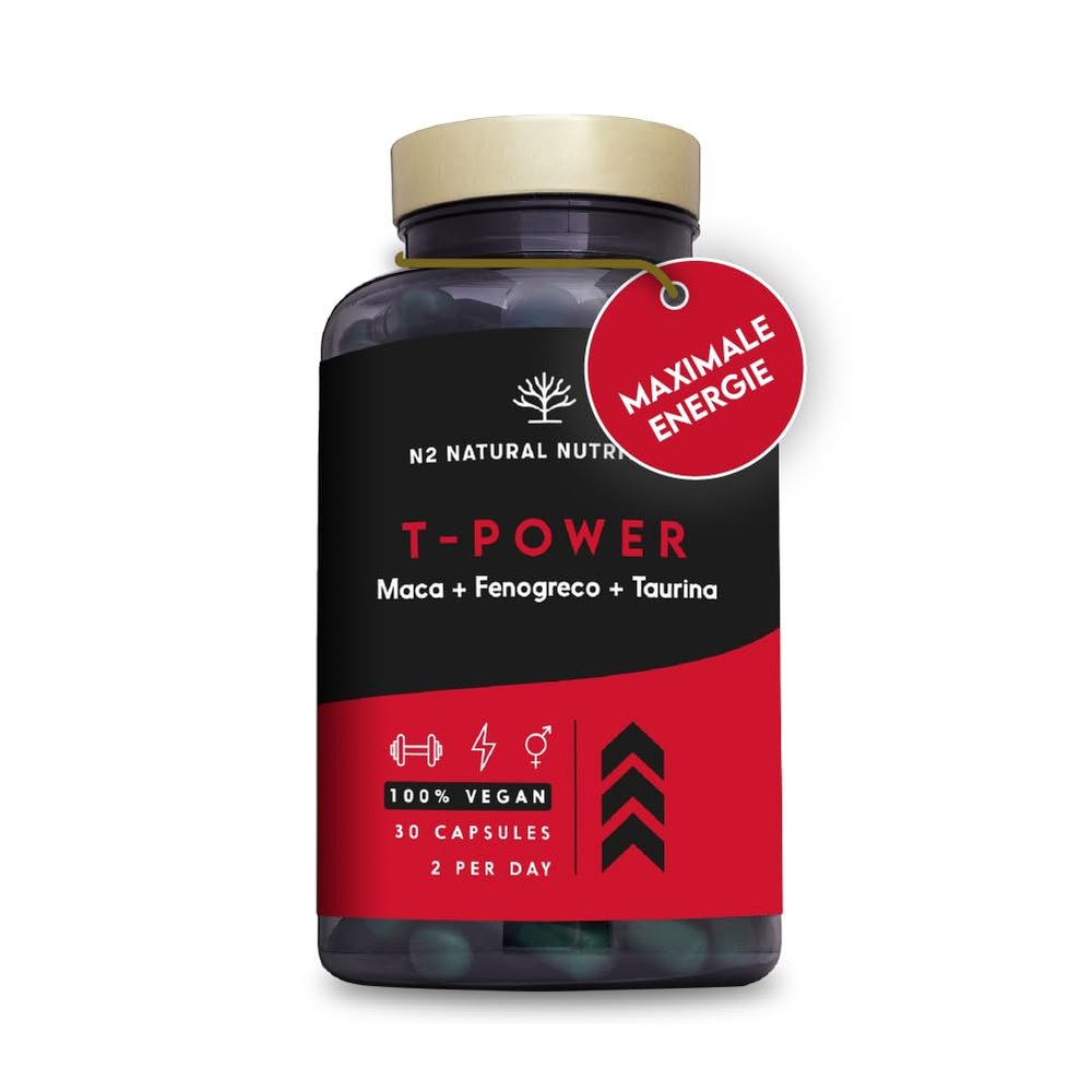 T-Power Dietary Supplement, 30 Vegan Capsules, N2 Natural Nutrition