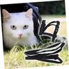 Beavorty Adjustable Nylon Cat Harness with Leash - Black view 2