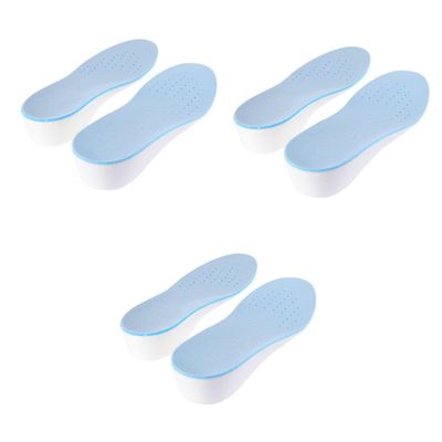 SOLUSTRE 3 Pairs Breathable Height-Increasing Insoles, Invisible Shoe Inserts for Men and Women
