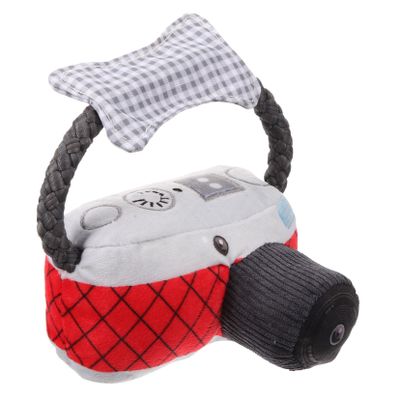 Hohopeti Camera-Shaped Dog Toy for Small Dogs