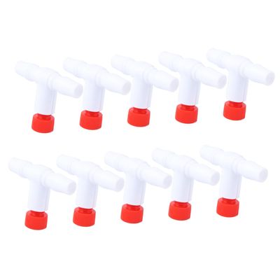 GLEAVI 10-Pack Aquarium Air Hose Connectors, Male/Female Aquarium Valve Regulators