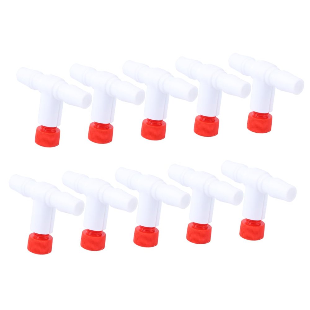 GLEAVI 10-Pack Aquarium Air Hose Connectors, Male/Female Aquarium Valve Regulators