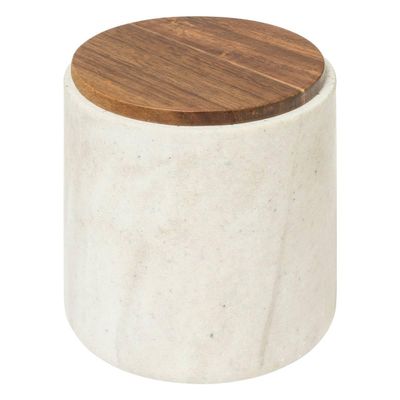 5five Cotton Ball Container with Marble Effect