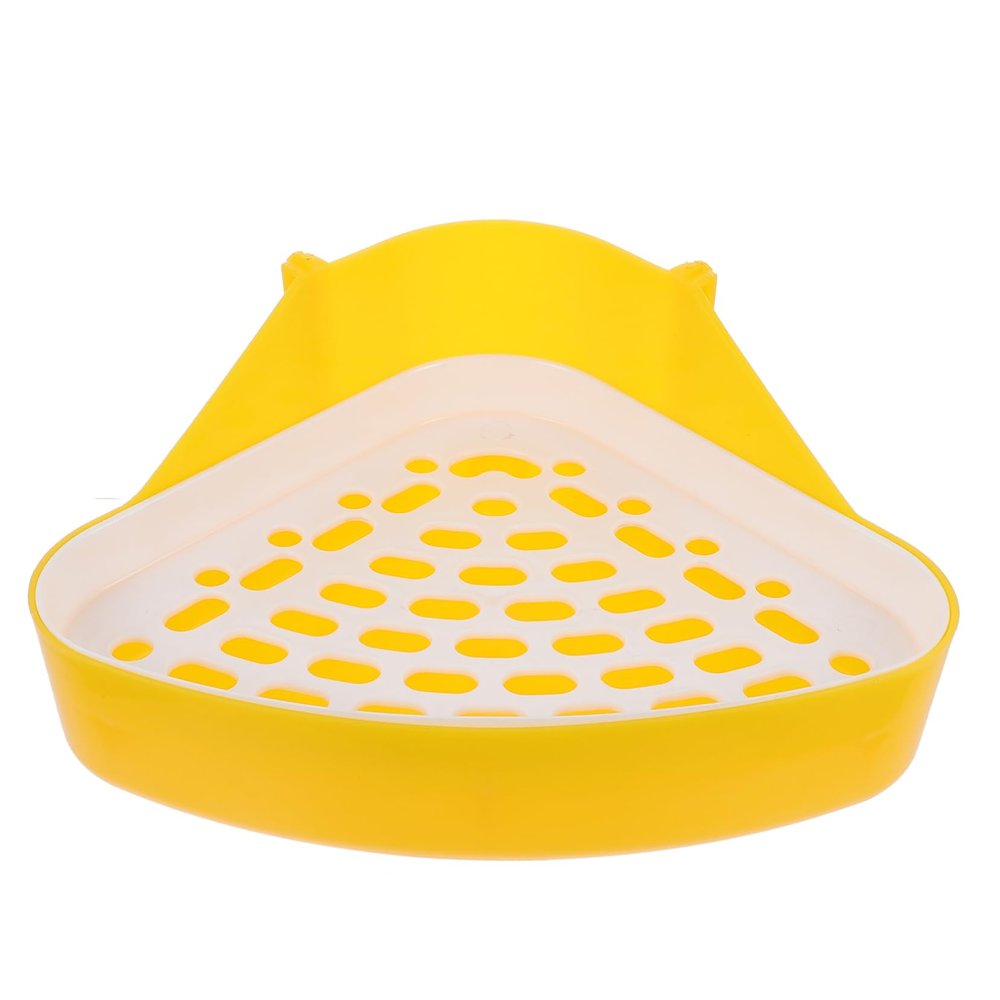 Angoily Triangular Rabbit Toilet, White, ABS, Lightweight and Compact