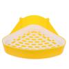 Angoily Triangular Rabbit Toilet, White, ABS, Lightweight and Compact view 1