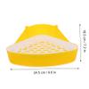 Angoily Triangular Rabbit Toilet, White, ABS, Lightweight and Compact view 2