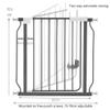 ArinkO Convertible Pet Playpen and Child Safety Gate: 93–99 cm Wide, Ideal for Cats, Dogs, Stairs, and Balustrades view 4