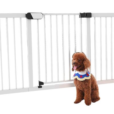 ArinkO Freestanding Pet Gate, 76 cm High, Adjustable Width 75–82 cm