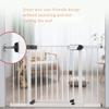 ArinkO Freestanding Pet Gate, 76 cm High, Adjustable Width 75–82 cm view 2