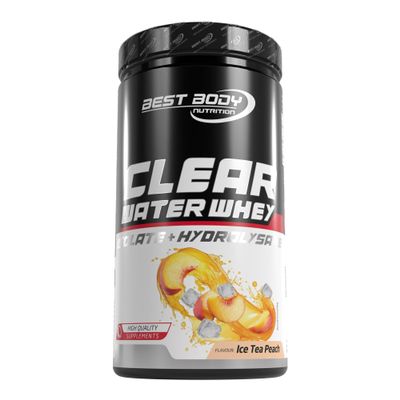 Best Body Nutrition Clear Water Whey Protein Isolate 450 g, Ice Tea Peach – 91% Protein, Sugar-Free, Fat-Free, Lactose-Free