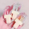 3-Piece Moisturizing Lip Oil Set, Clear Glitter Lip Gloss with Fruit Flavors view 1